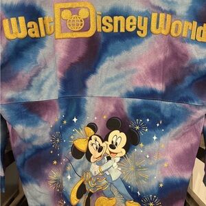 Disney 50th Tie-Dye Sweatshirt with Embroidered Logo